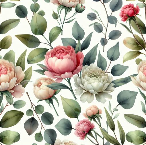 Viscose jersey, Blomster